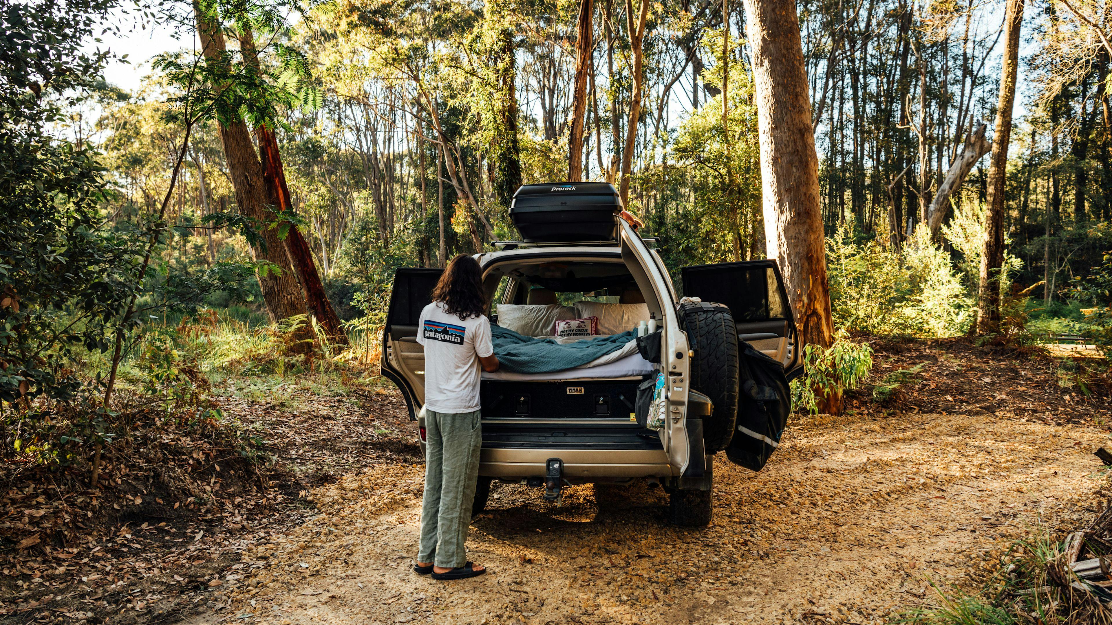 Plenty of space for car campers or tents! 