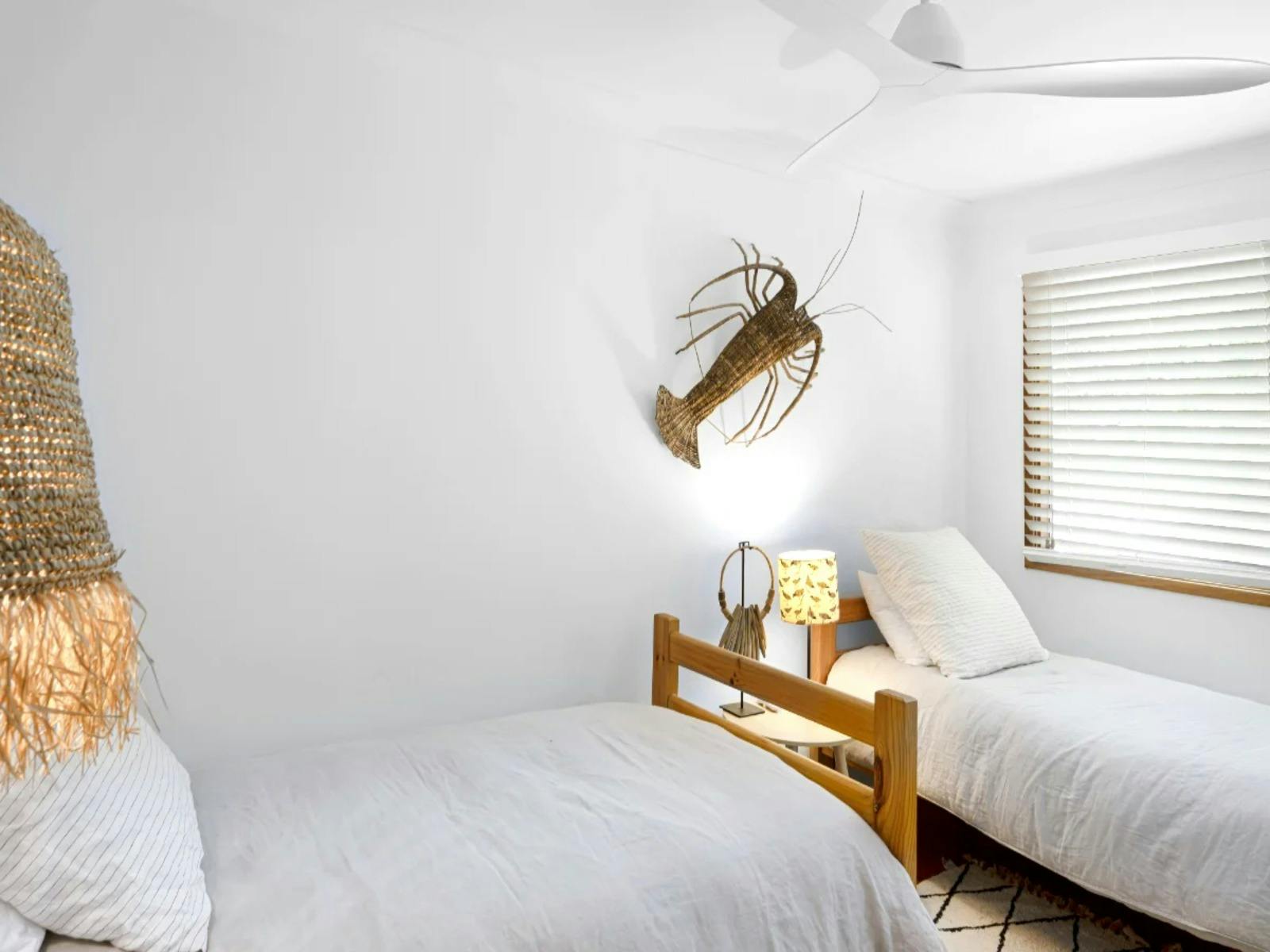 Minimalist single beds