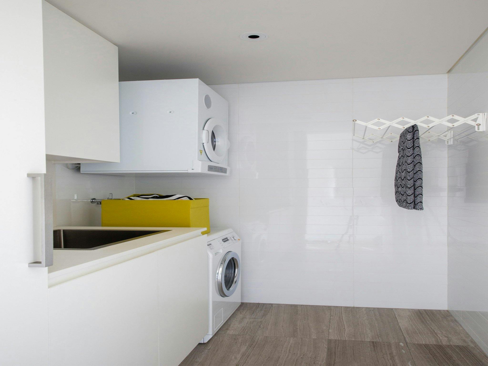 Laundry and powder room