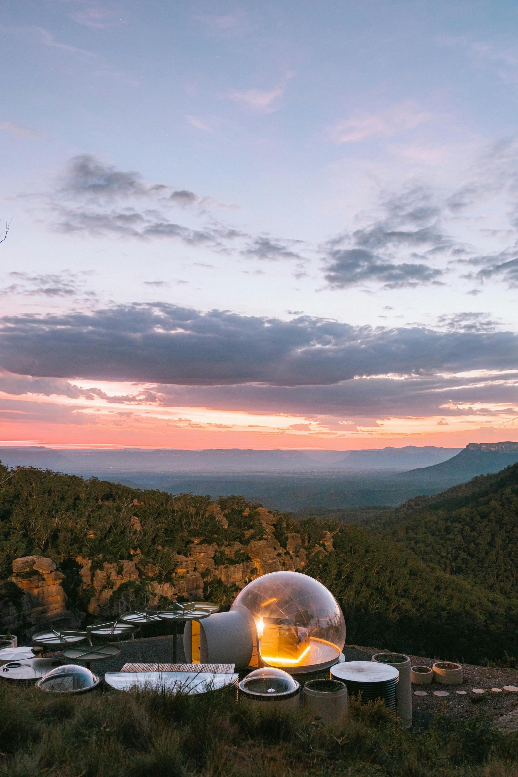 Sunrise at Pisces tent