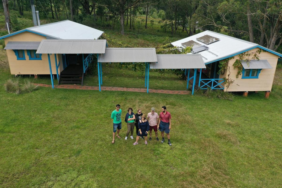 Callicoma Hill eco-cabins with group