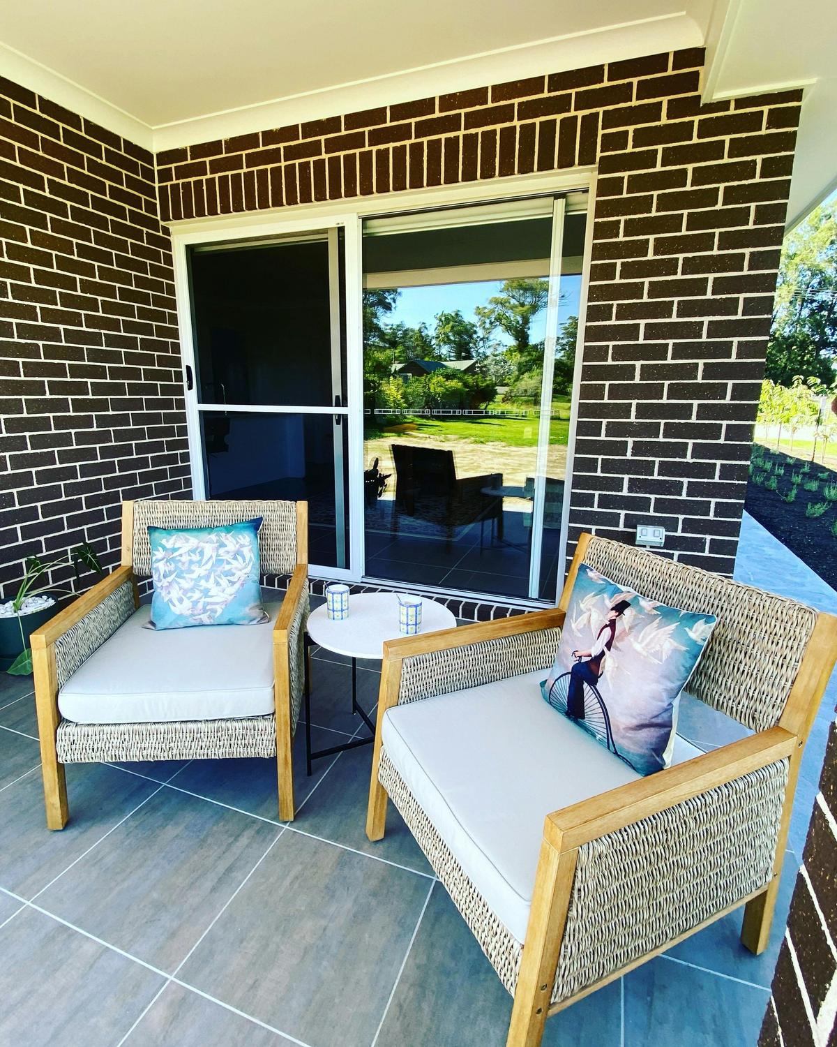 Sitting outside