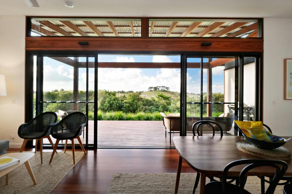Enjoy open-plan living and dining, perfect for relaxing in privacy and soaking up the hinterland.