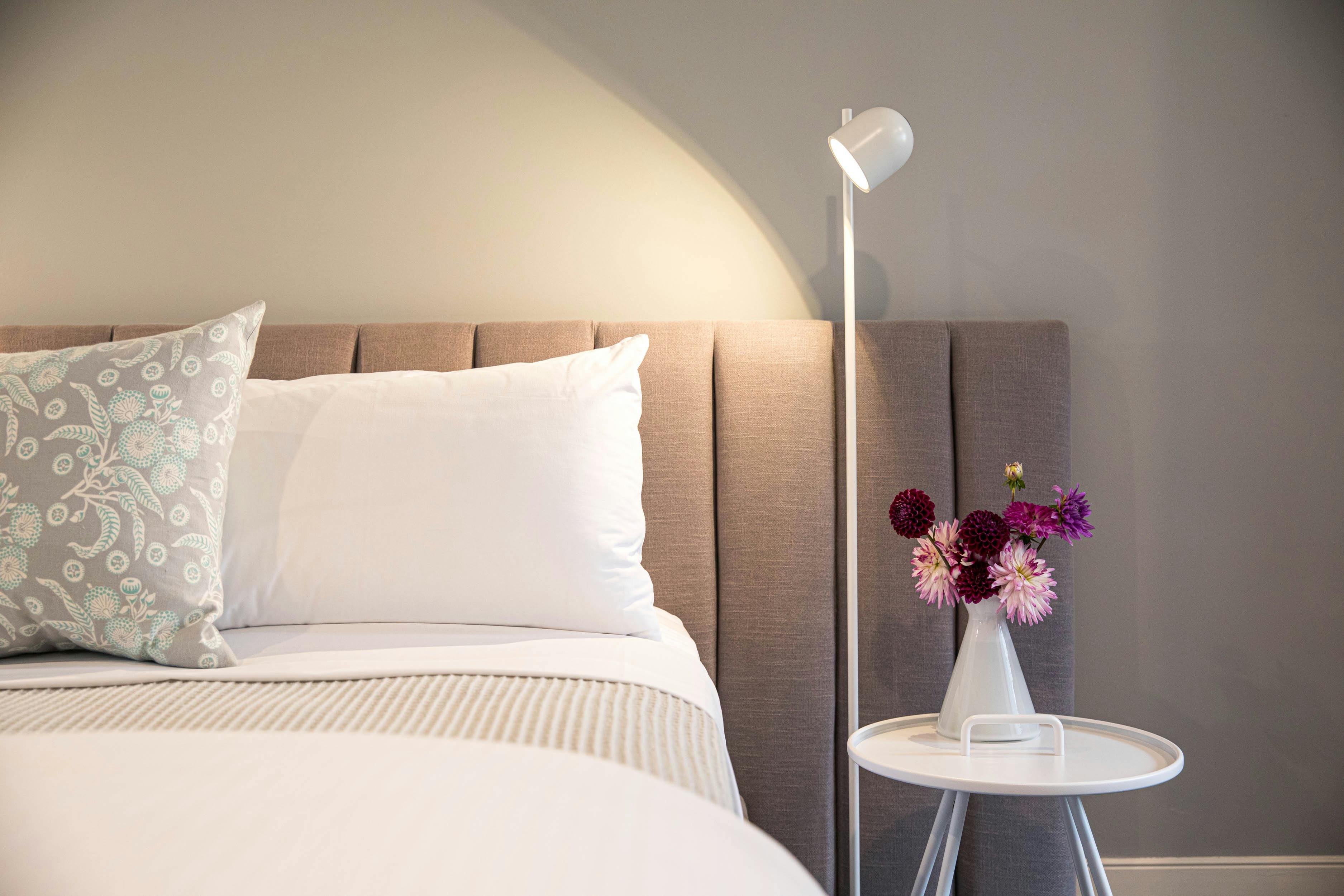 Bedroom detail in the Closeburn Suite