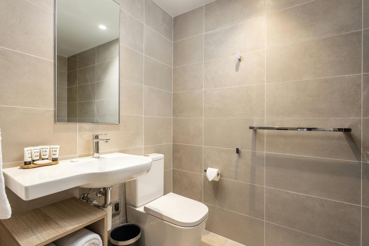 Motel Room Bathroom