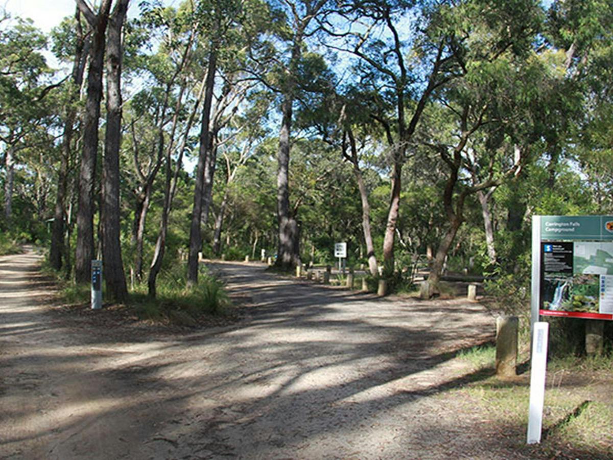 Entrance to Carrington Falls campground, Budderoo National Park. Photo credit: Chris Keyzer &copy;