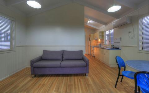 2 Bedroom Beachfront VIlla - Living Area & Kitchen