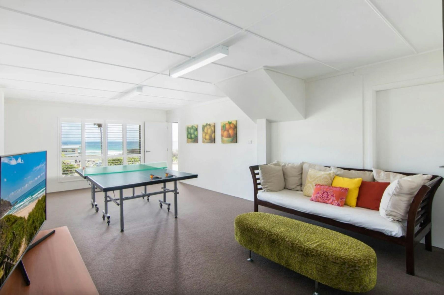 Rumpus room with ping pong table