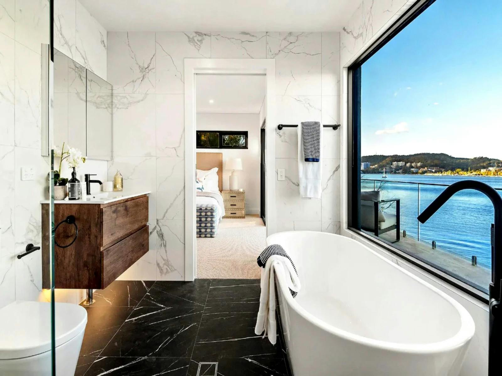 Masters bedroom with gorgeous ensuite with stunning ocean views