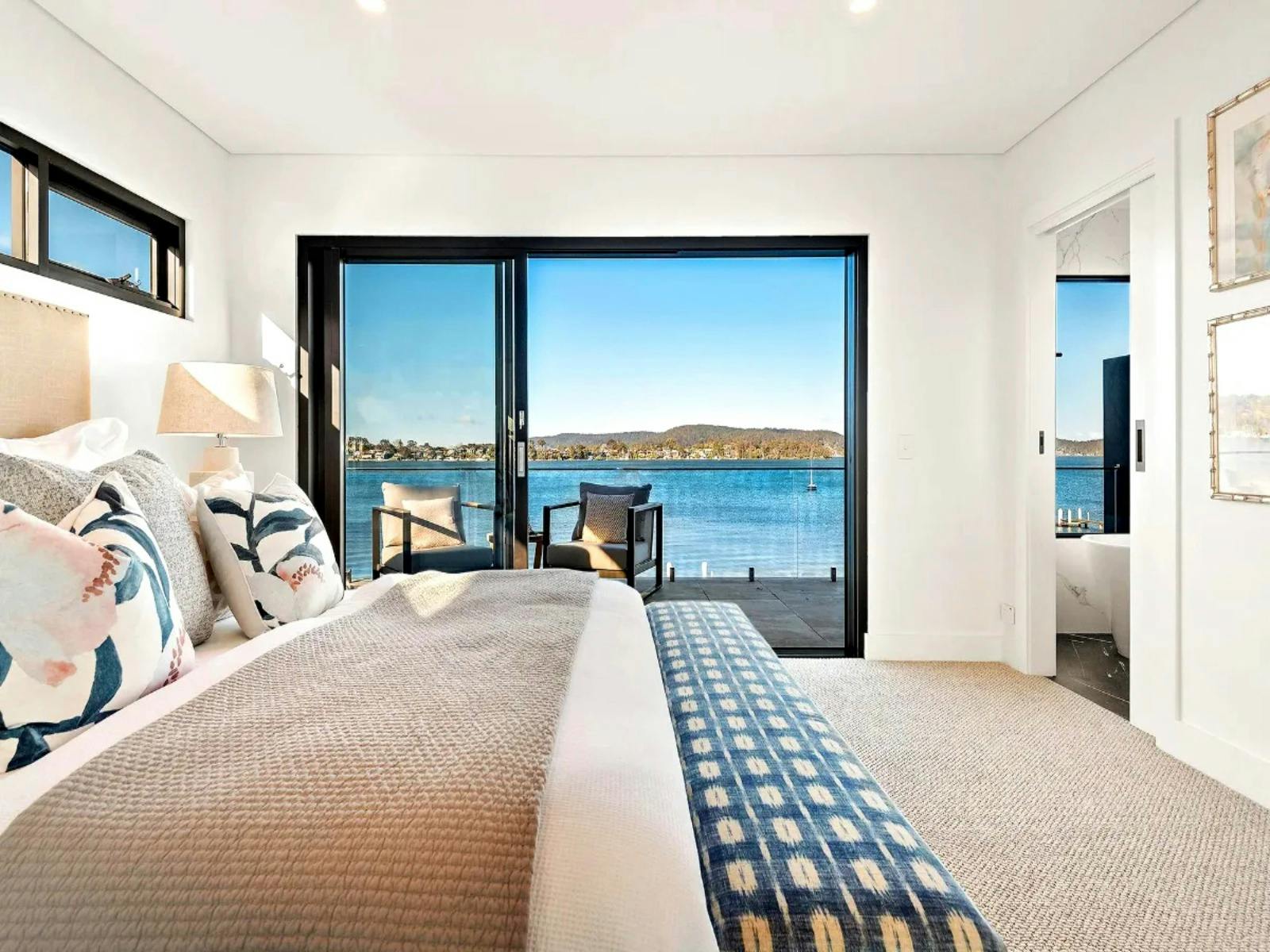 Masters bedroom with stunning ocean views
