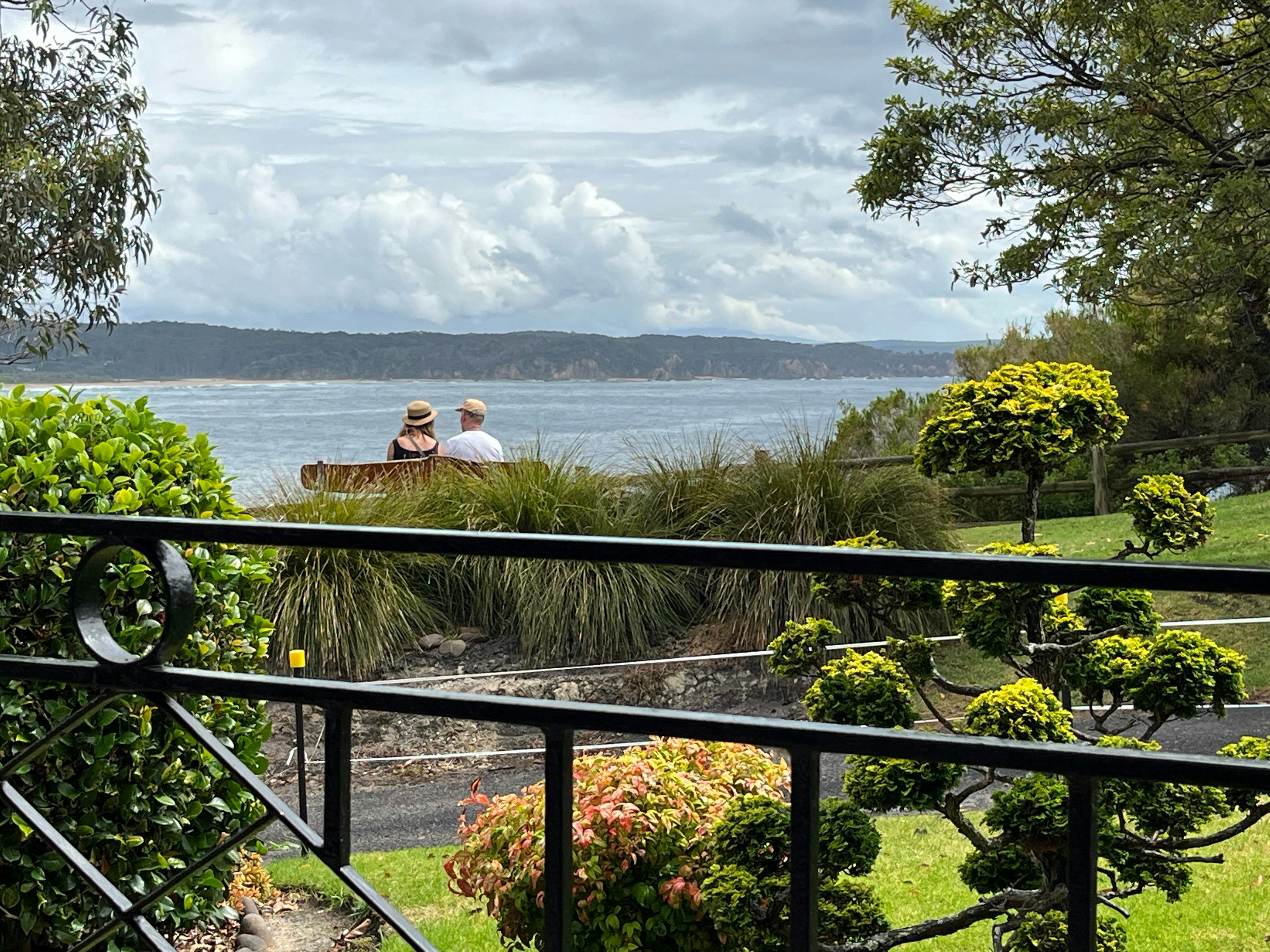 view from the front verandah at Clifftop
