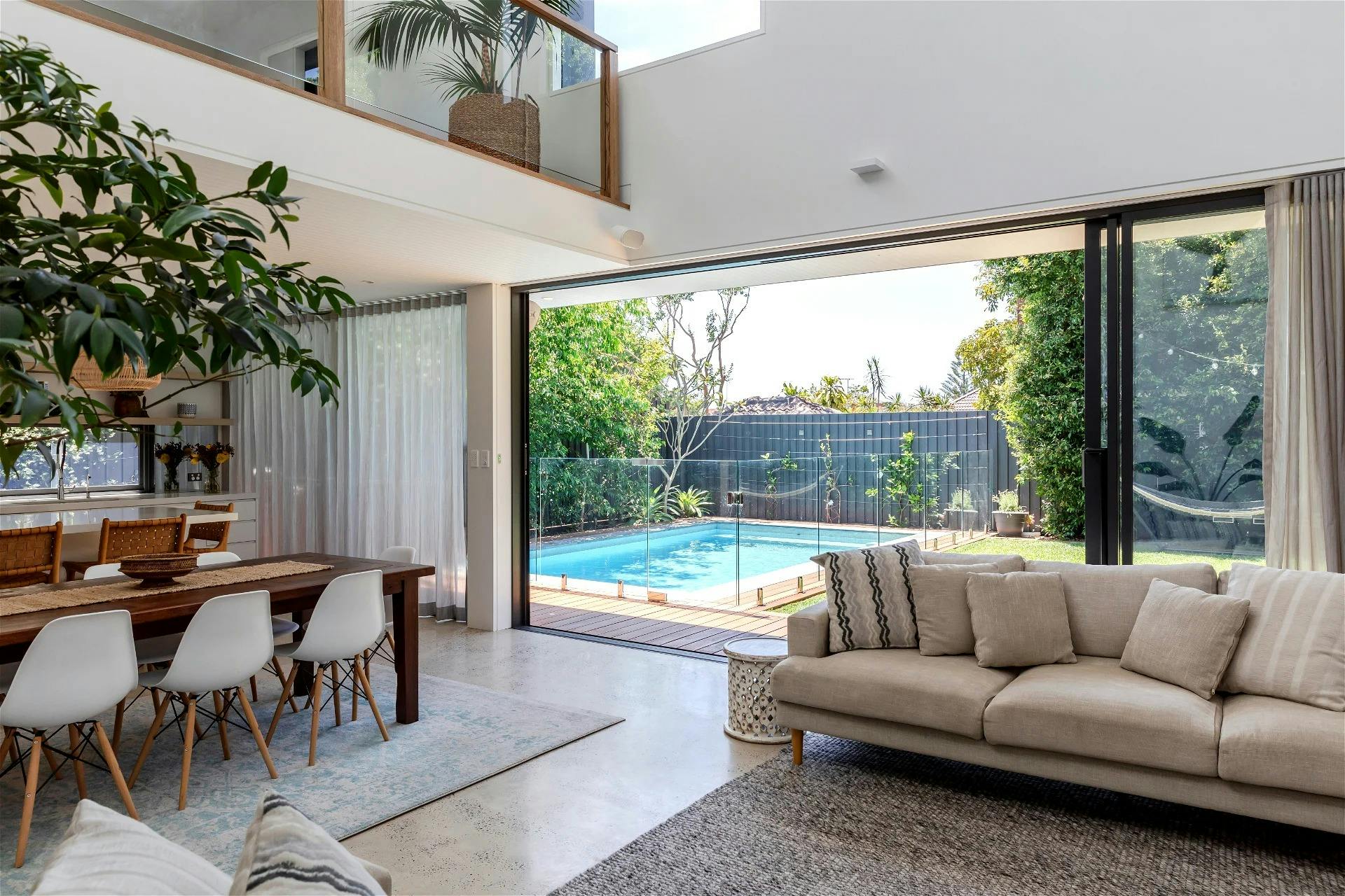 modern living area that is the heart of the home with plush sofas