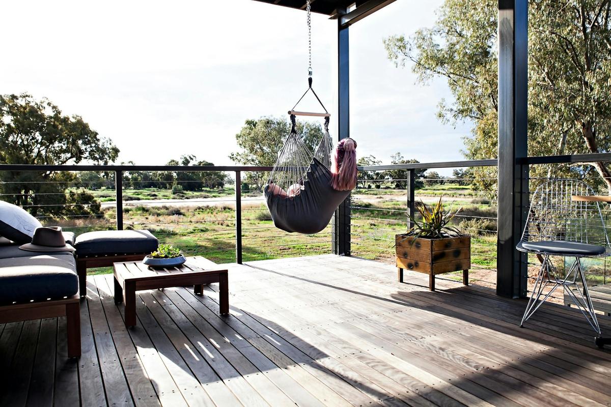 The Sky Suites Deck and Hanging Chair