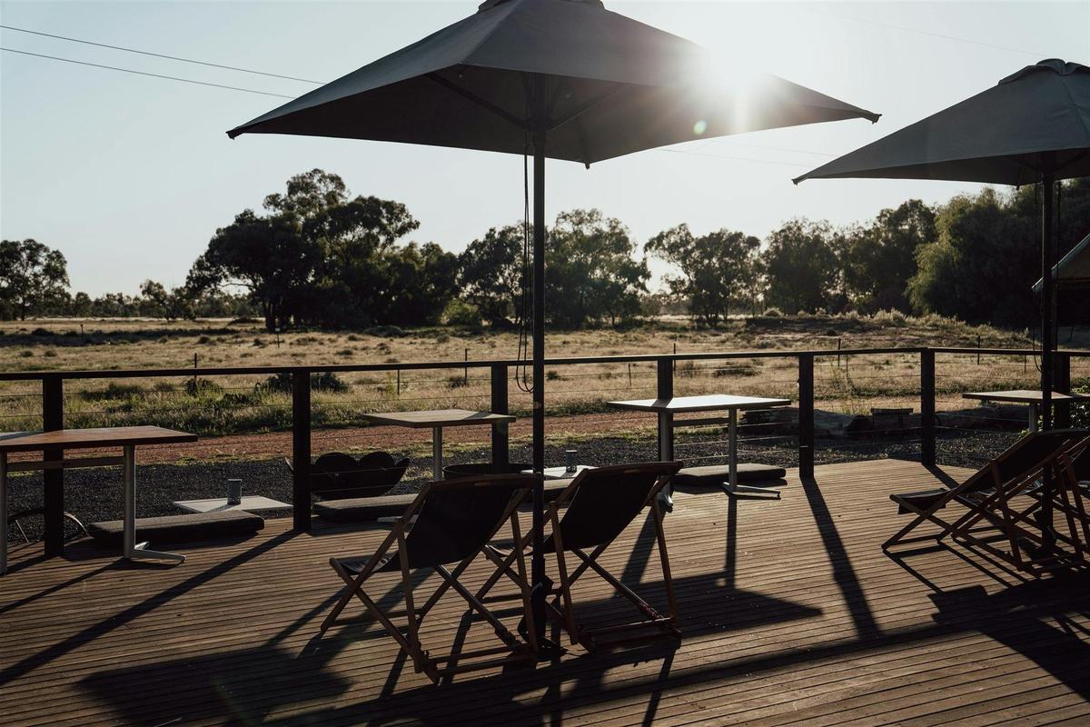 The Shearer's Quarters Guest Lounge and Event Space Deck Chairs