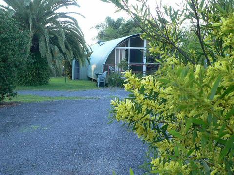 Cottage two at the back balcony