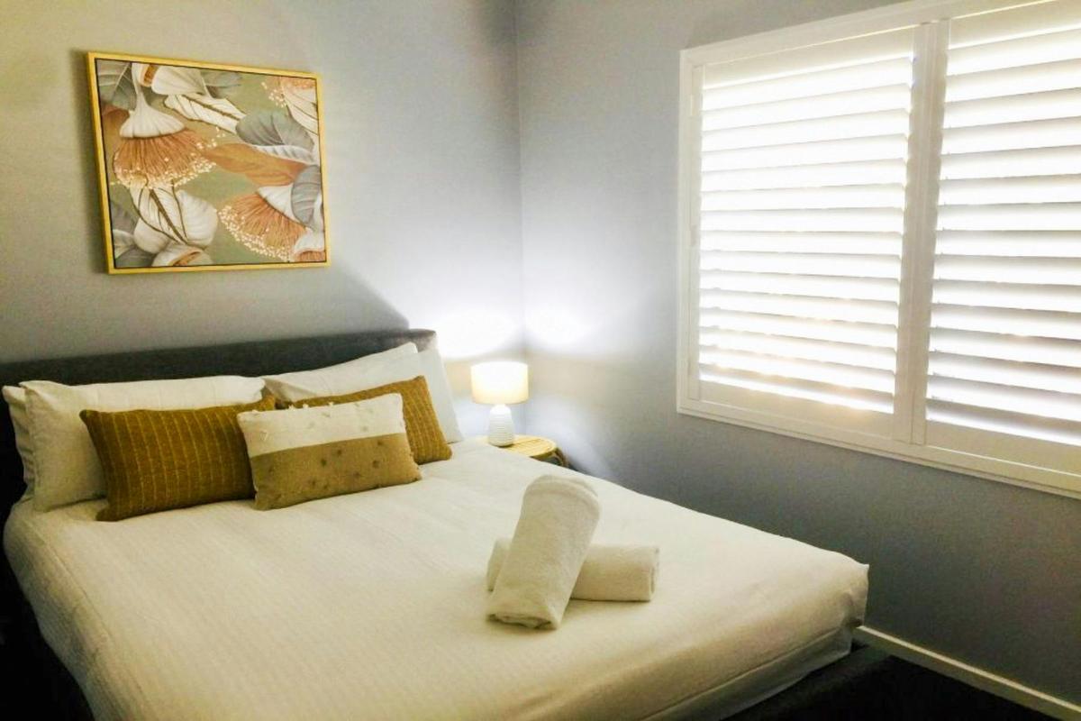 Bedroom 1 has a queen bed