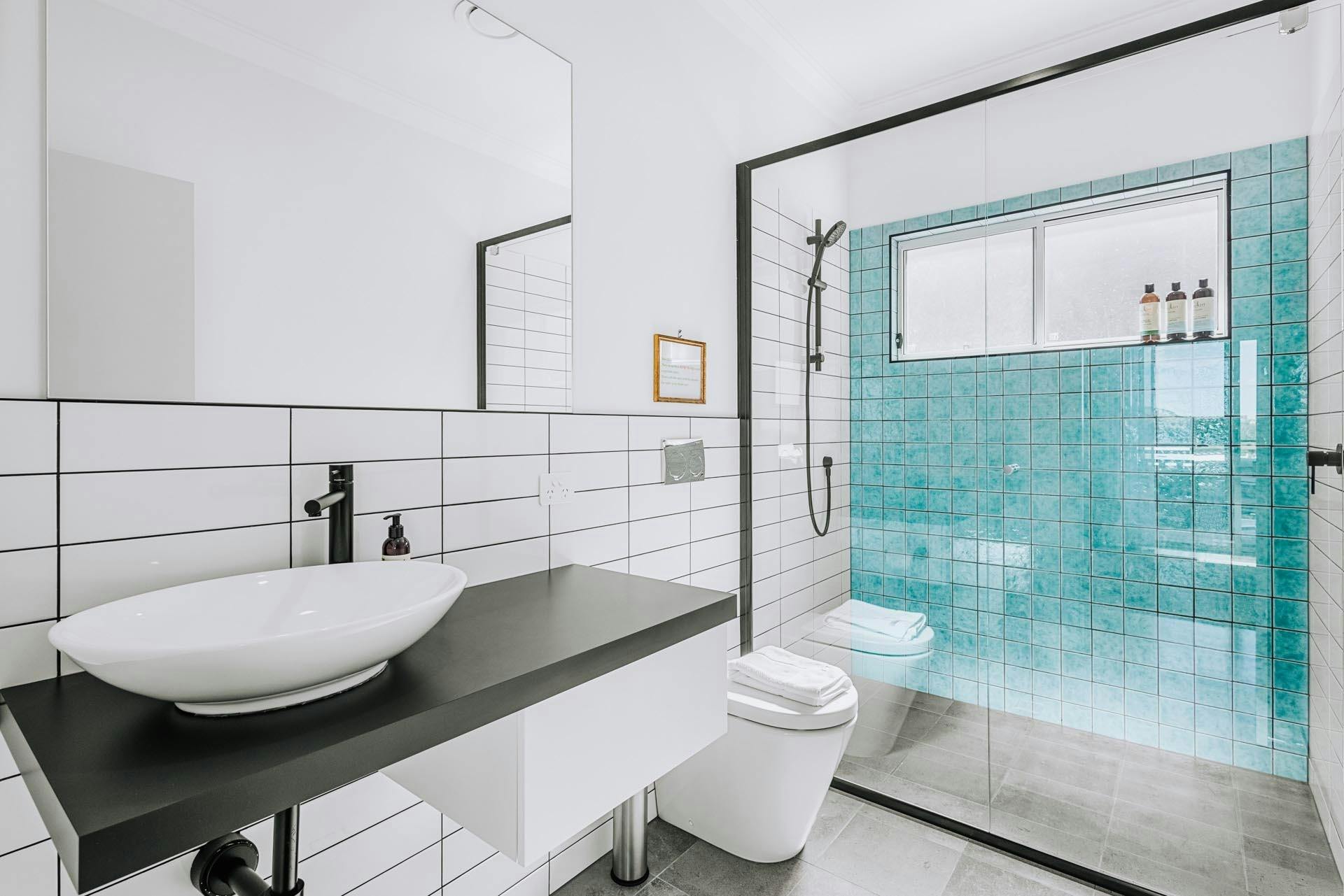 Bathroom with walk in shower