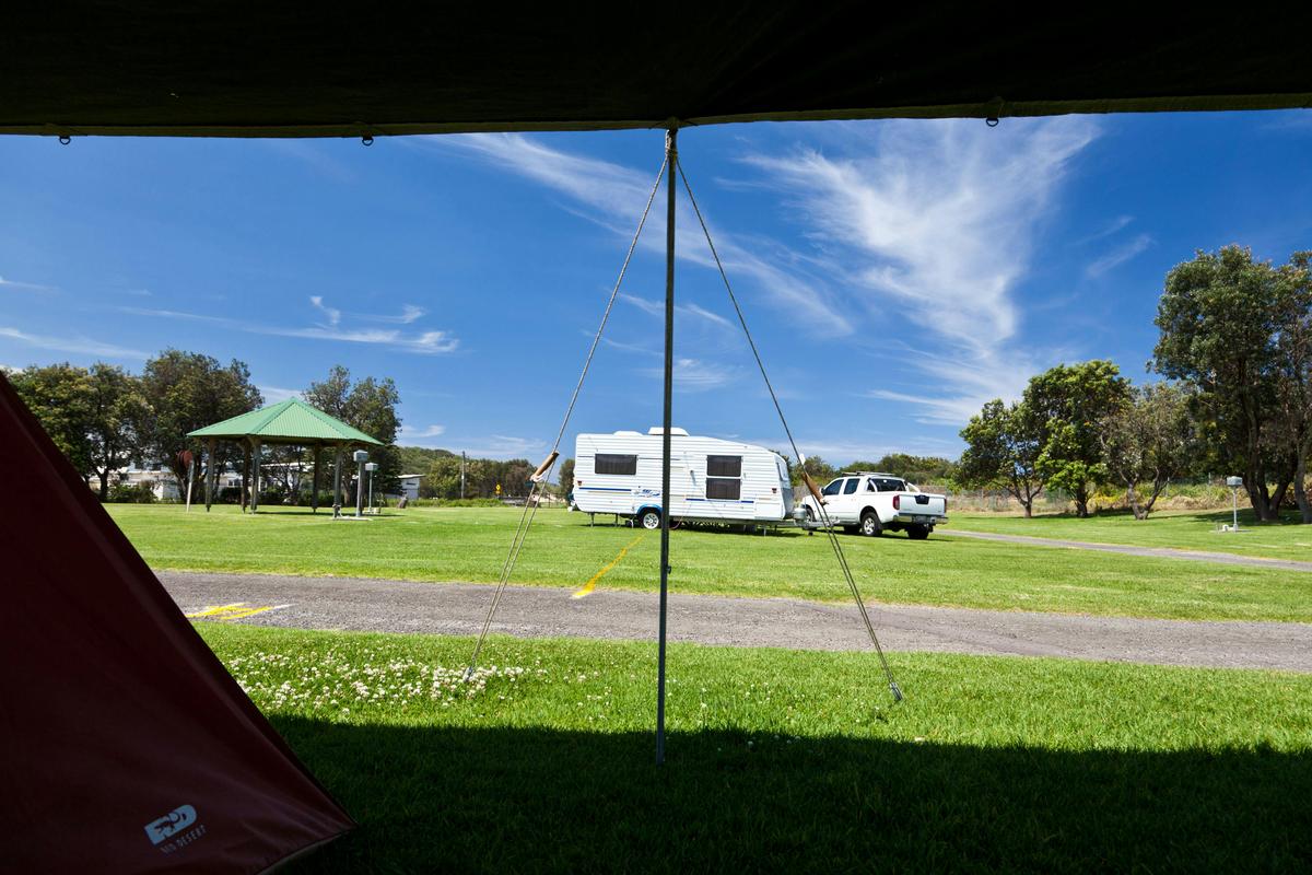 Drive through caravan and camping site