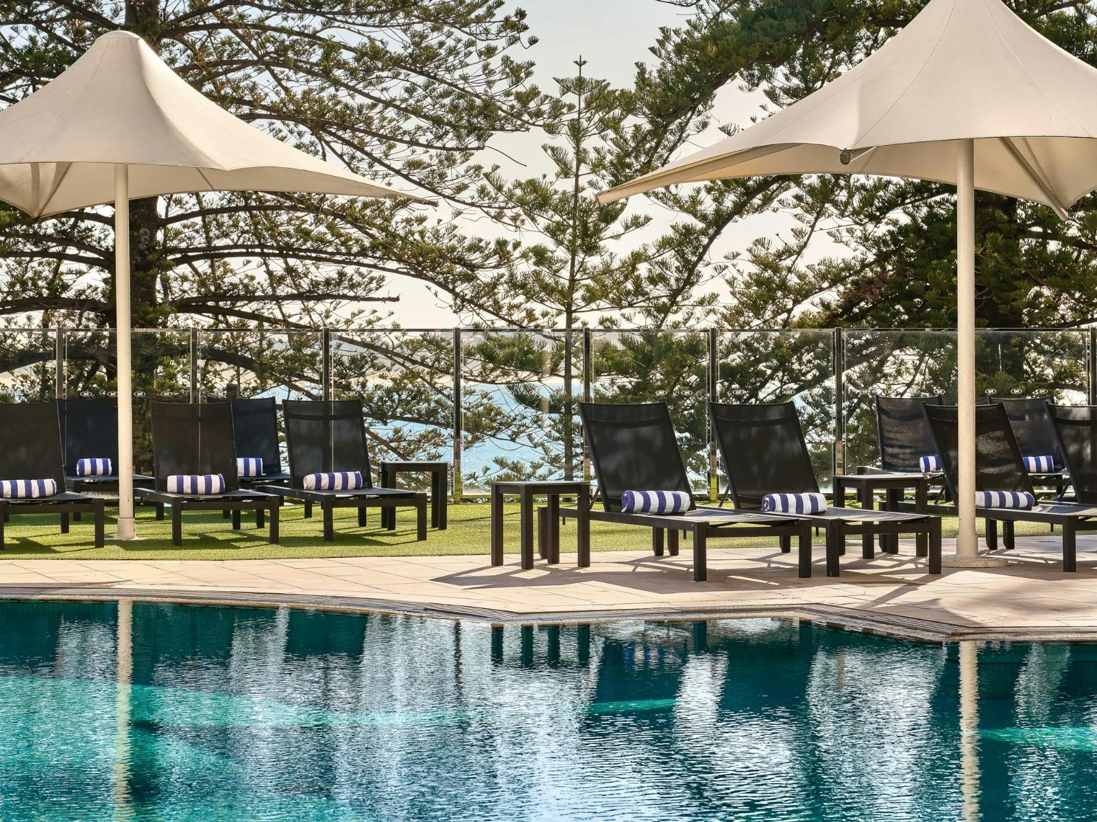 Pool side at Crowne Plaza Terrigal Pacific