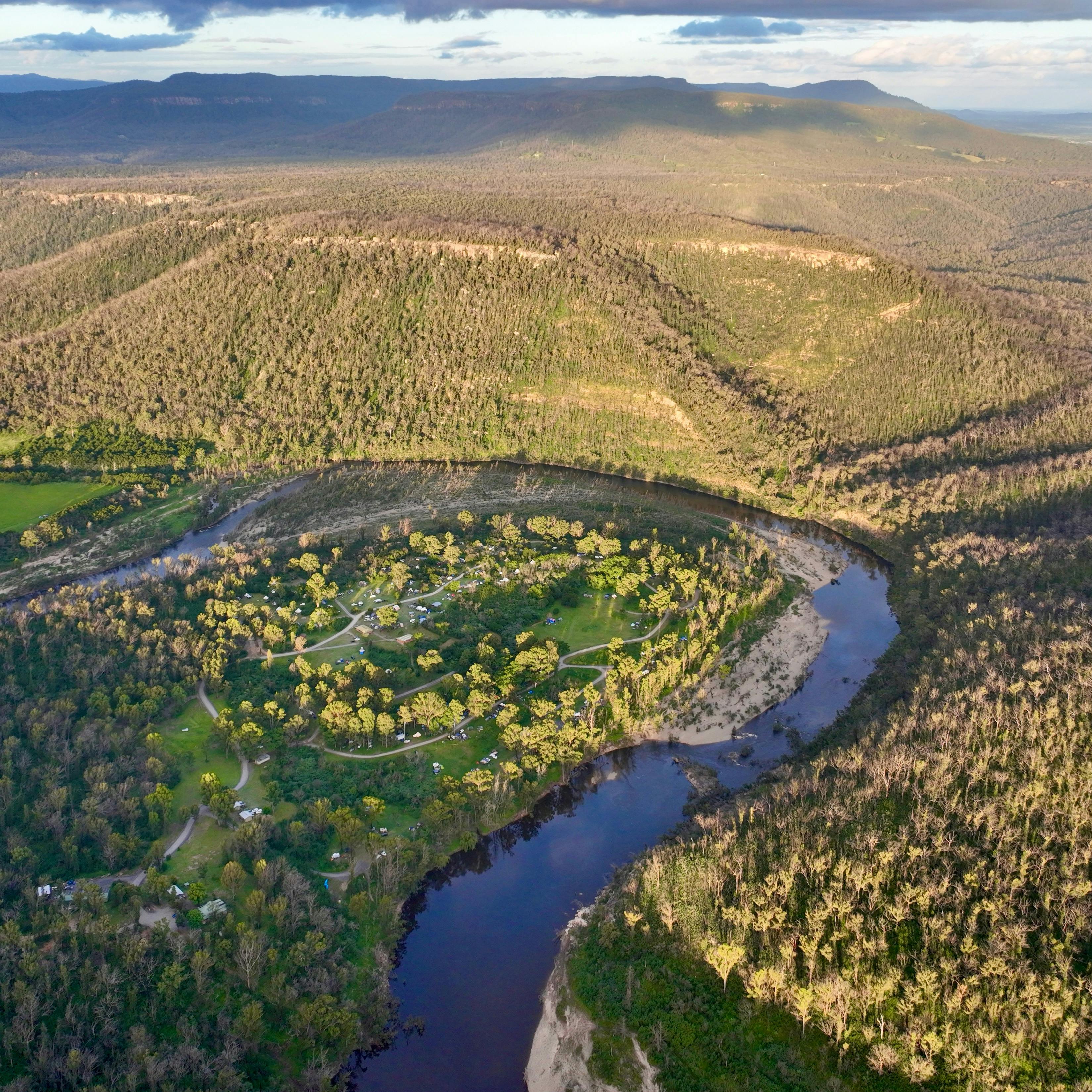 130 acres of stunning riverfront camping