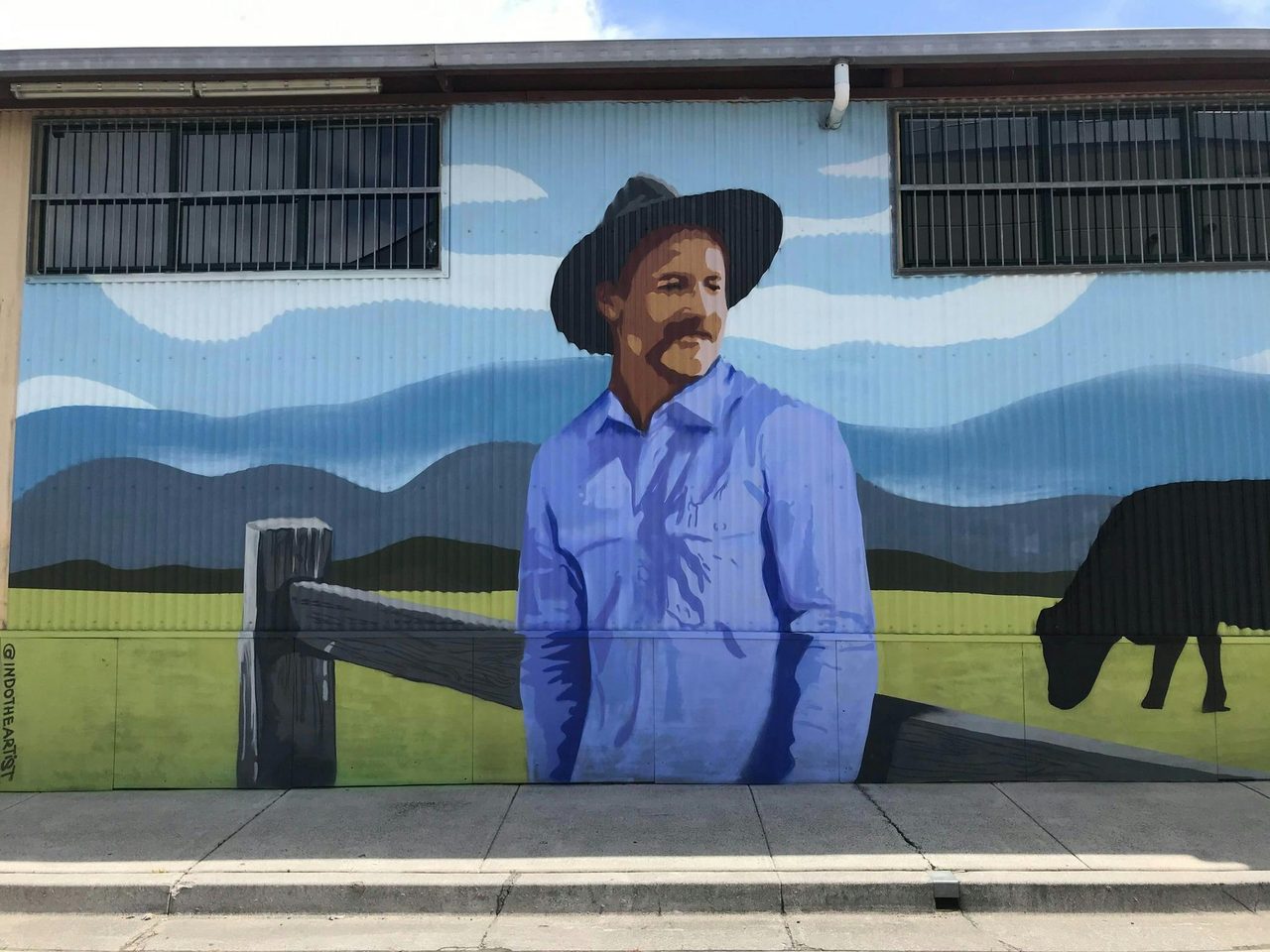 Indo the Artist Elringtons Lane Mural