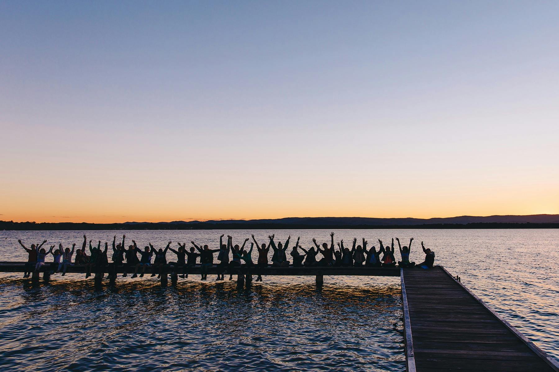 Sunset on the Jetty at CRU Lake Mac