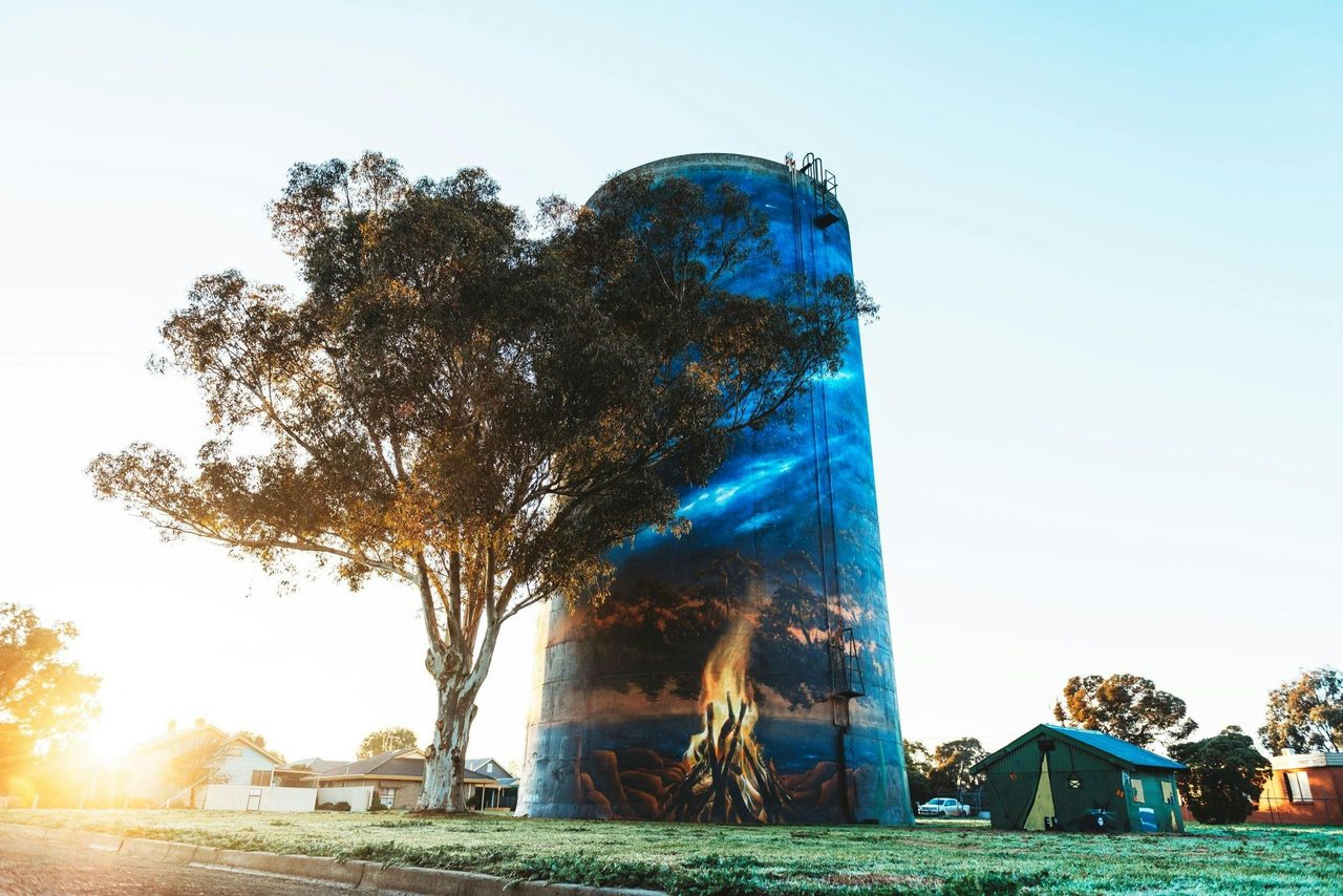 Deniliquin Water Tower - Starry Night
