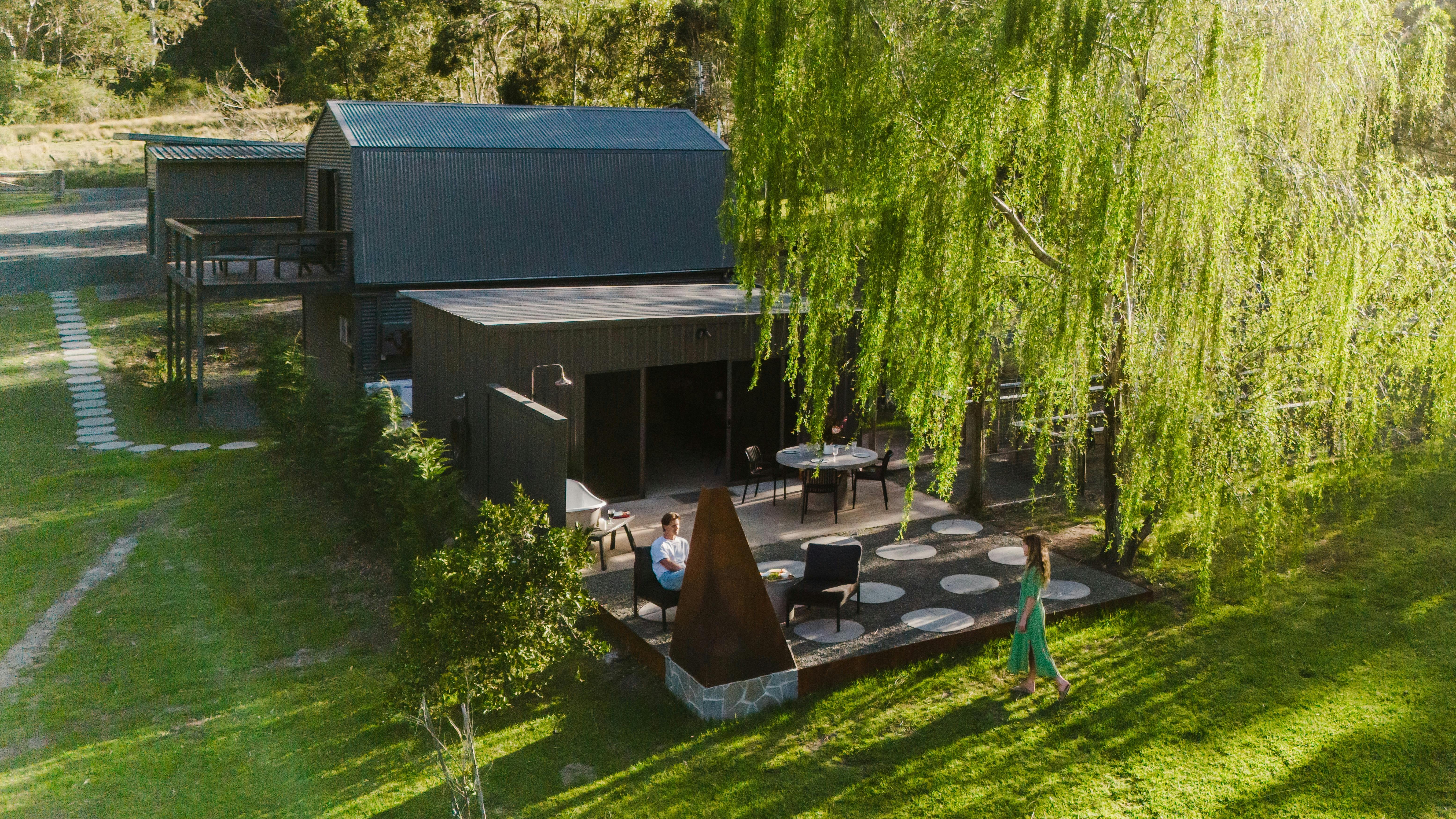 Aerial view of property