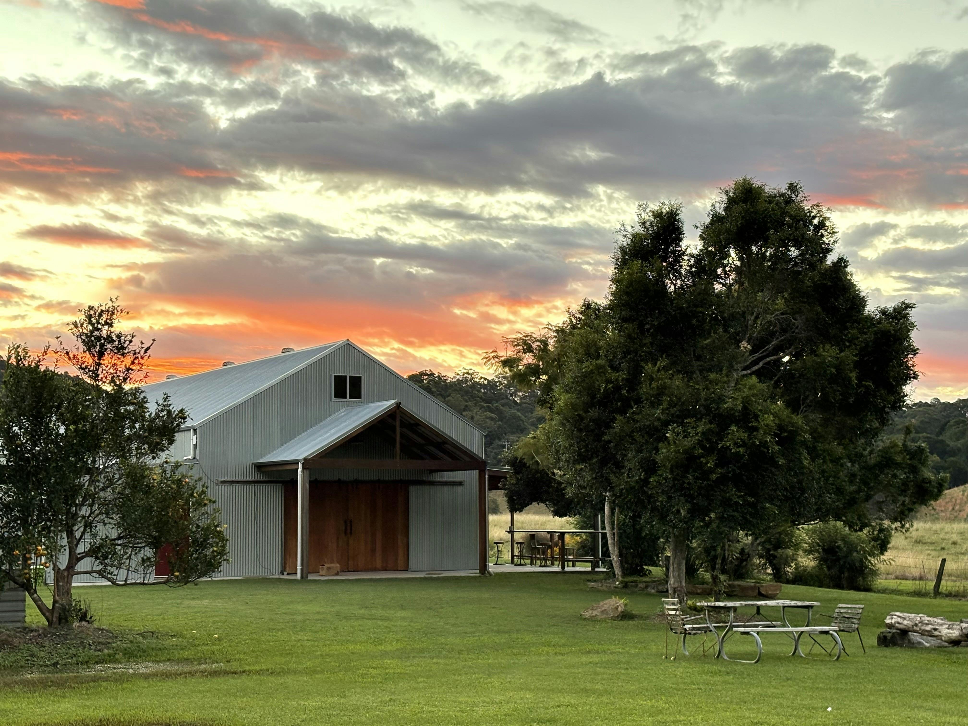 Sunset over the hills