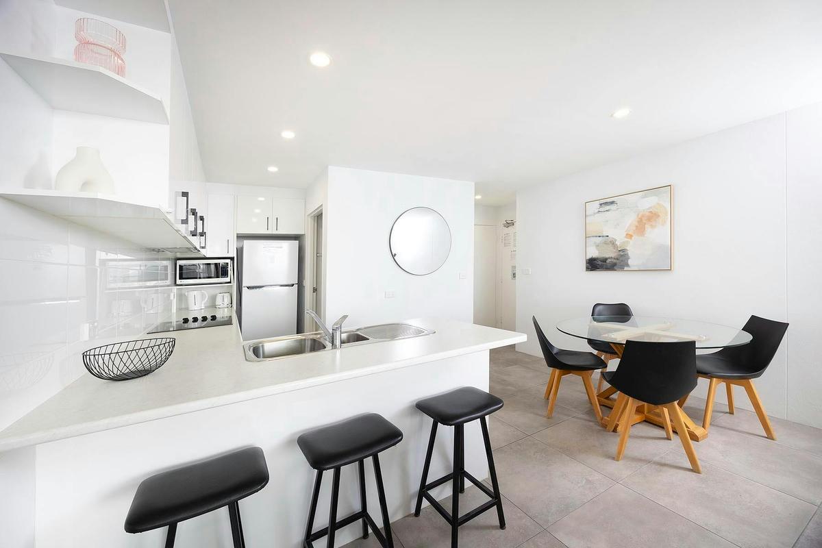 Dining and kitchen
