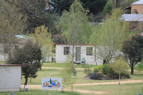 Cabins from the Dalgety Bridge