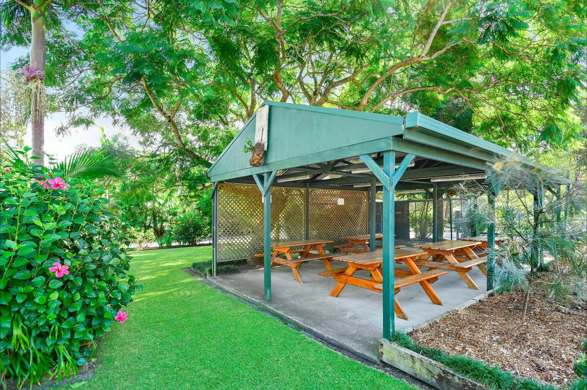 Communal barbecue area