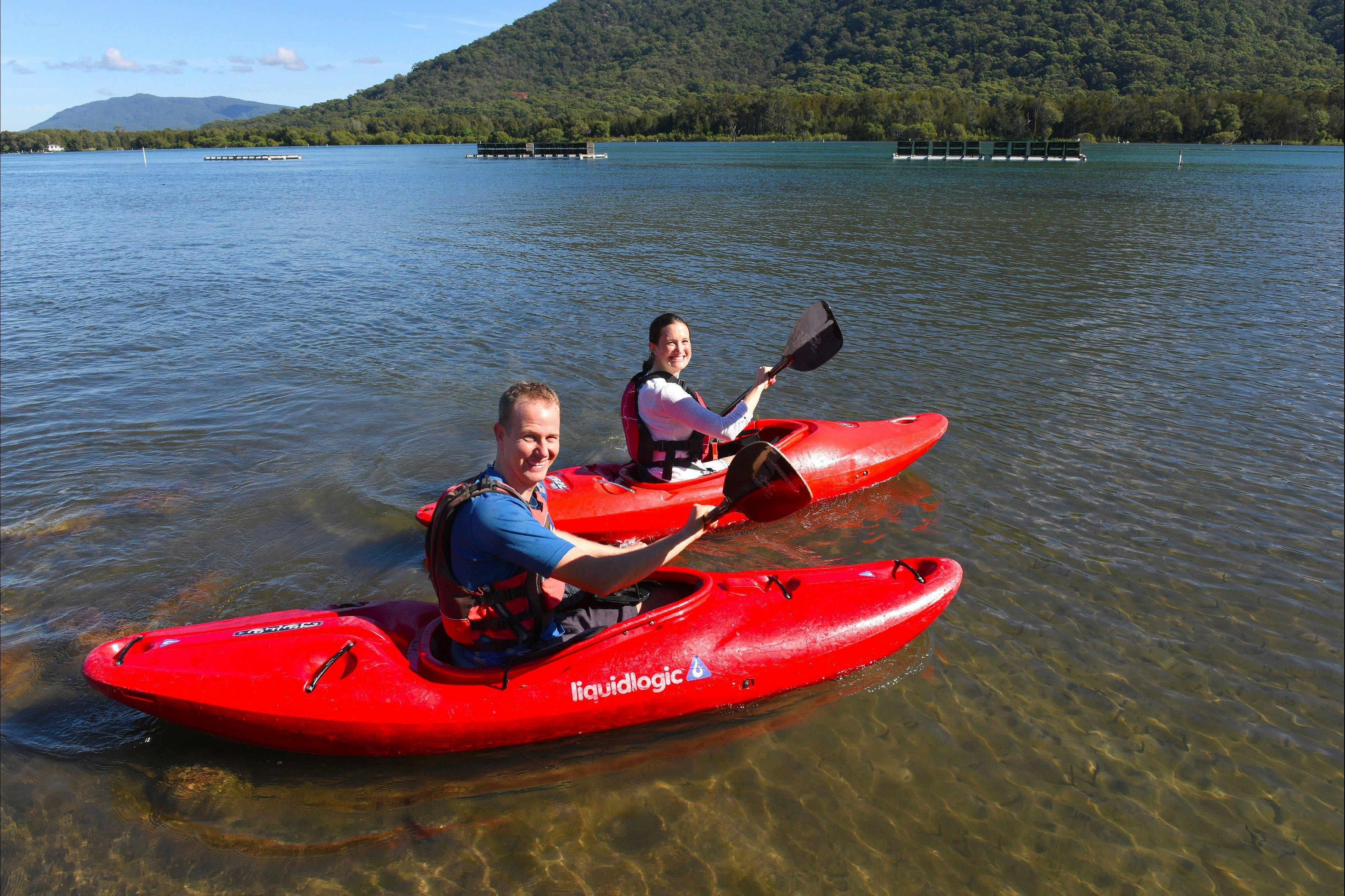 On-site boat ramp to launch kayaks and explore Camden Haven River