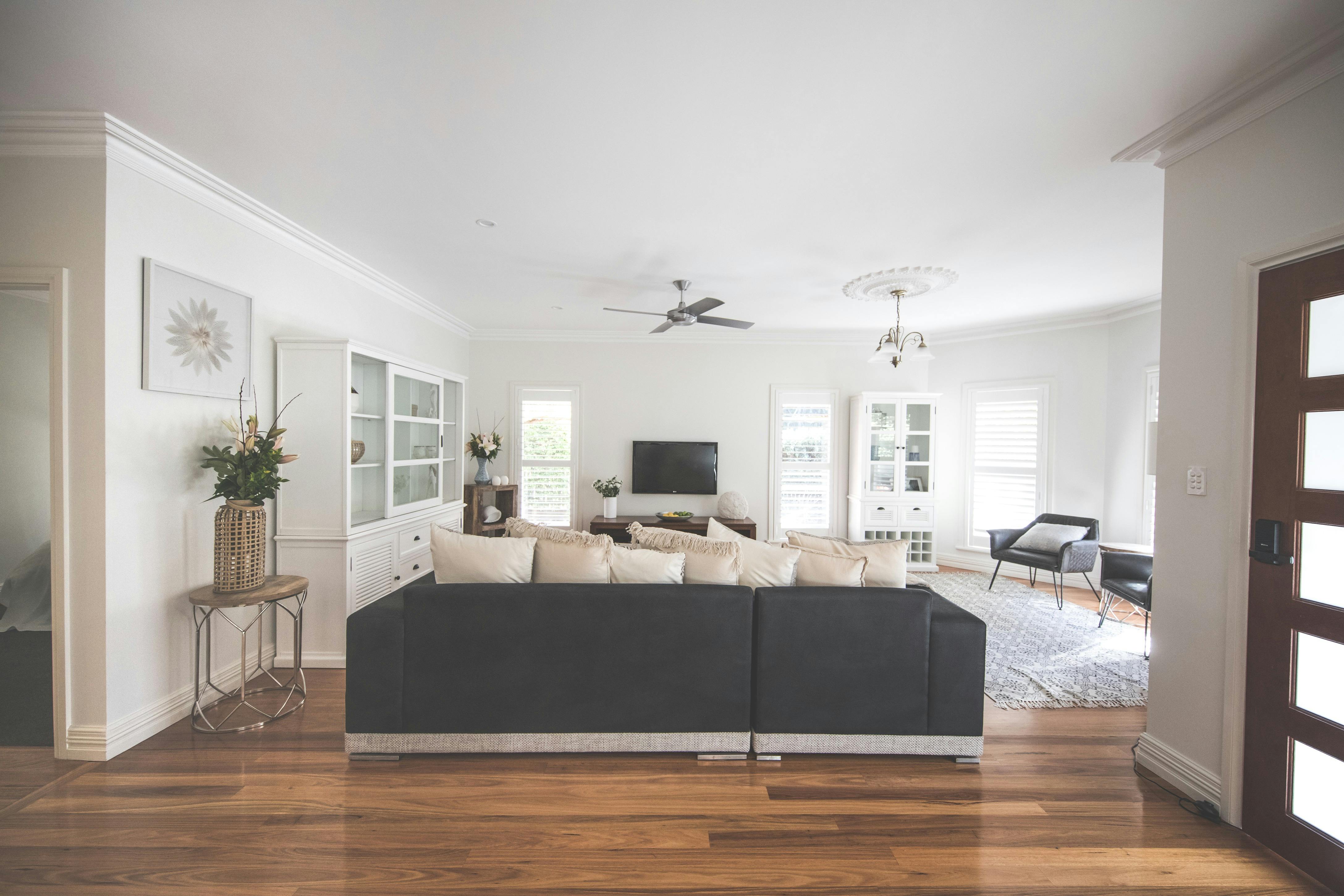 Lounge room area, complete with bookcase full of interesting titles and games to suit all ages.