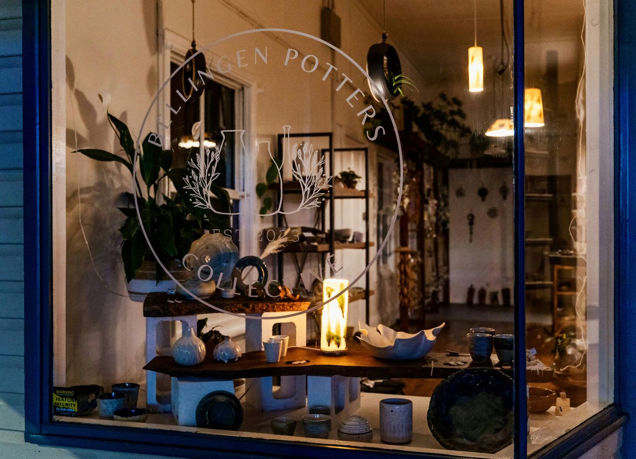 Night photo of gallery