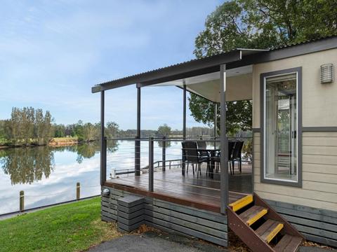Deluxe Riverfront Two Bedroom Cabin