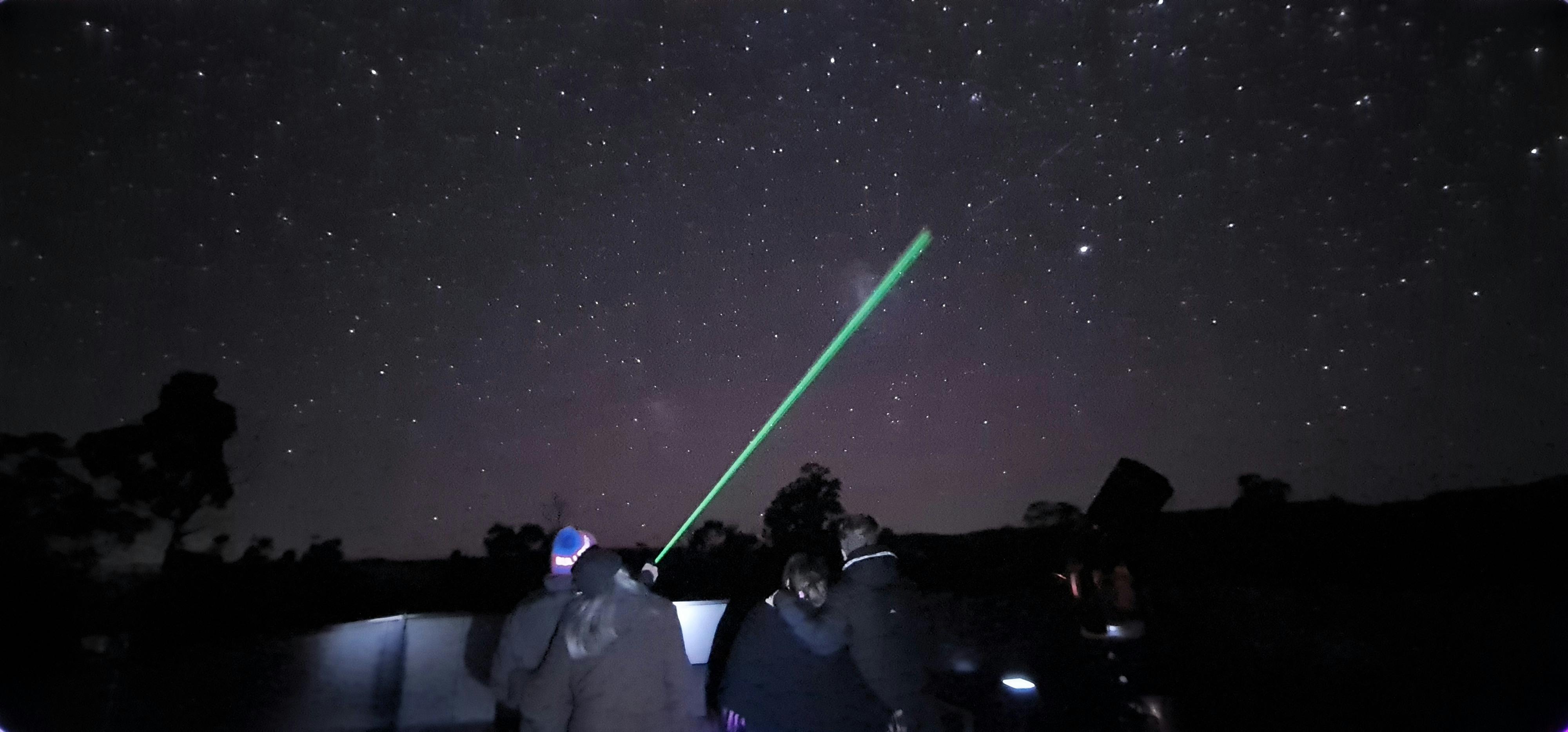 Guests enjoying the skywatching  pointing to satellites and stars. Your photo under stars soon.