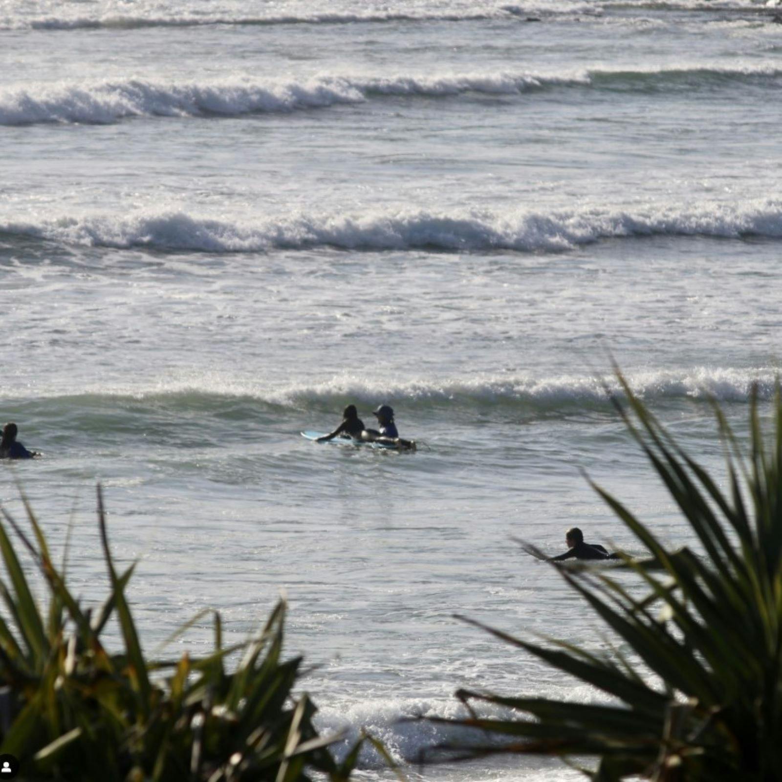 Surfing at Flat Rock