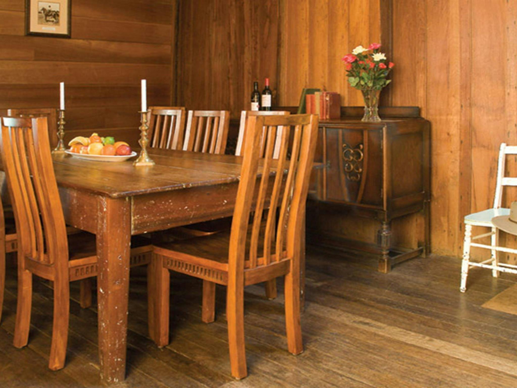 East Kunderang Homestead dining area. Photo: Michael van Ewijk/DPIE