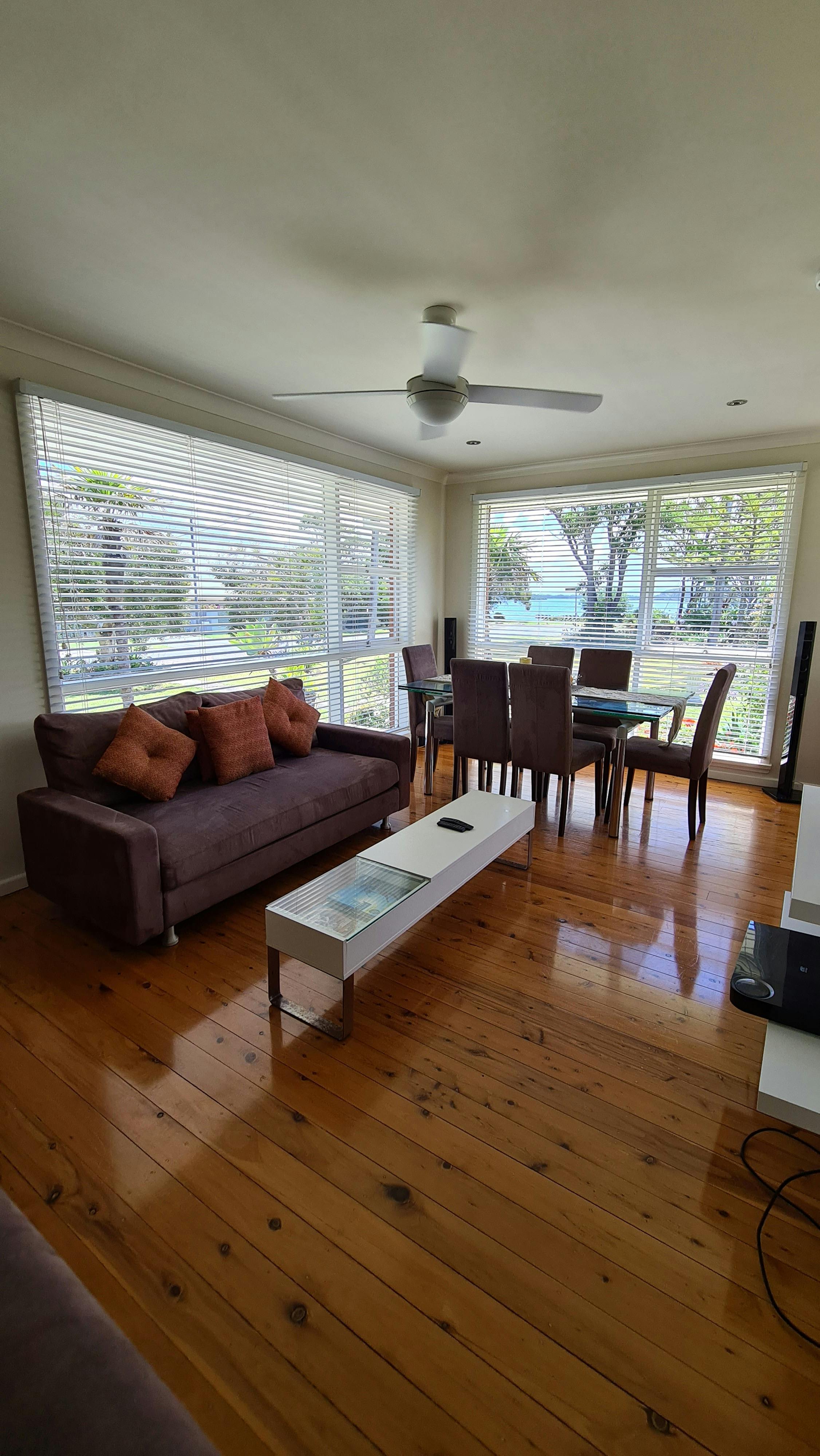 Overlooking the garden and sunset view