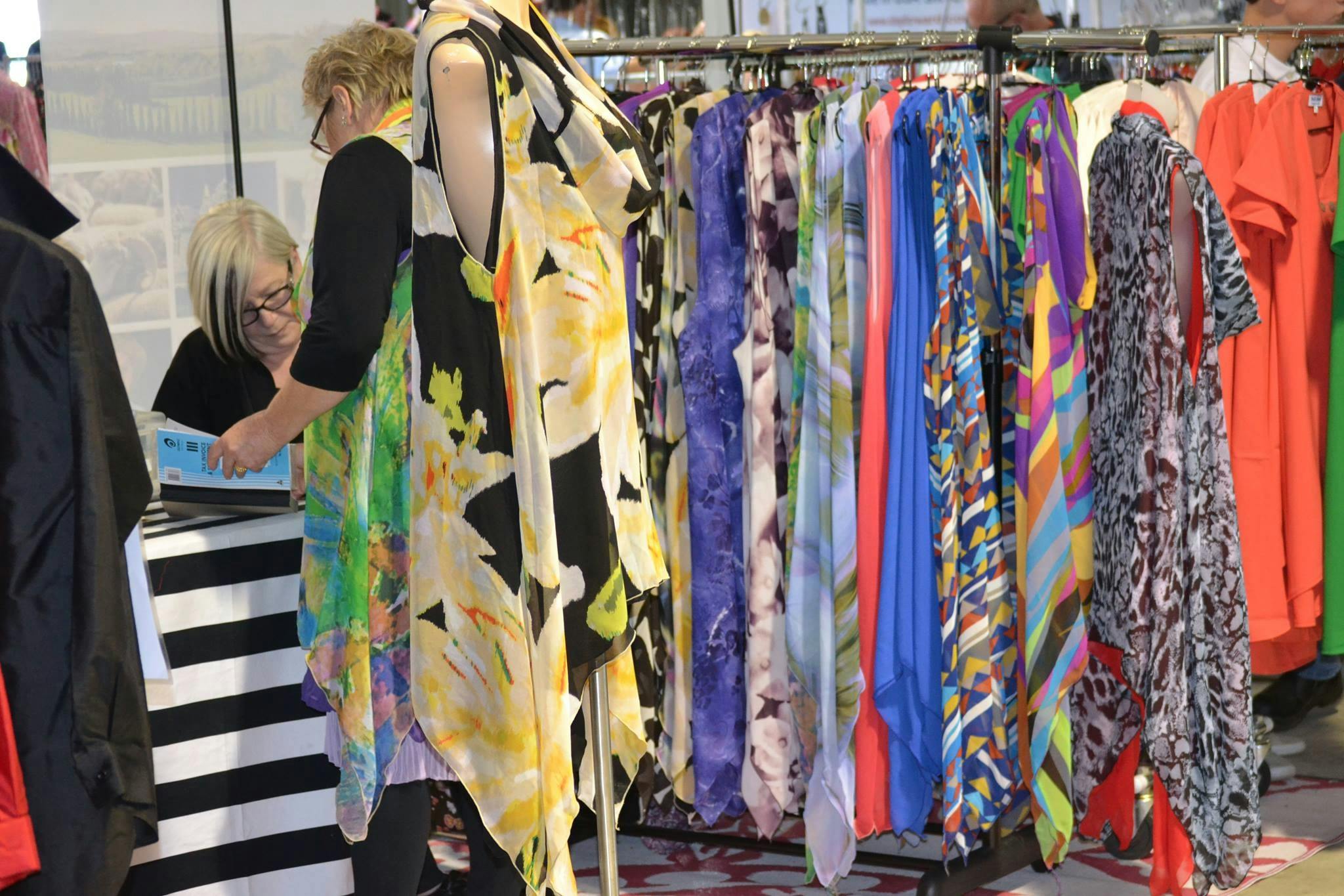 Lots of beautiful garments to choose from