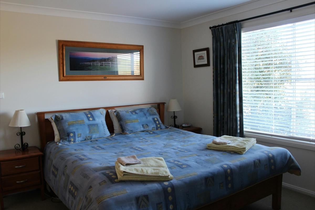 Master bedroom with king bed