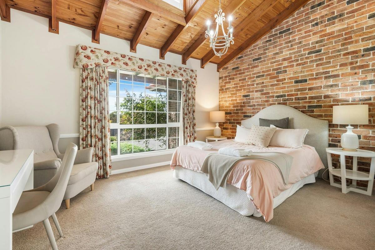 Large bedroom with queen bed