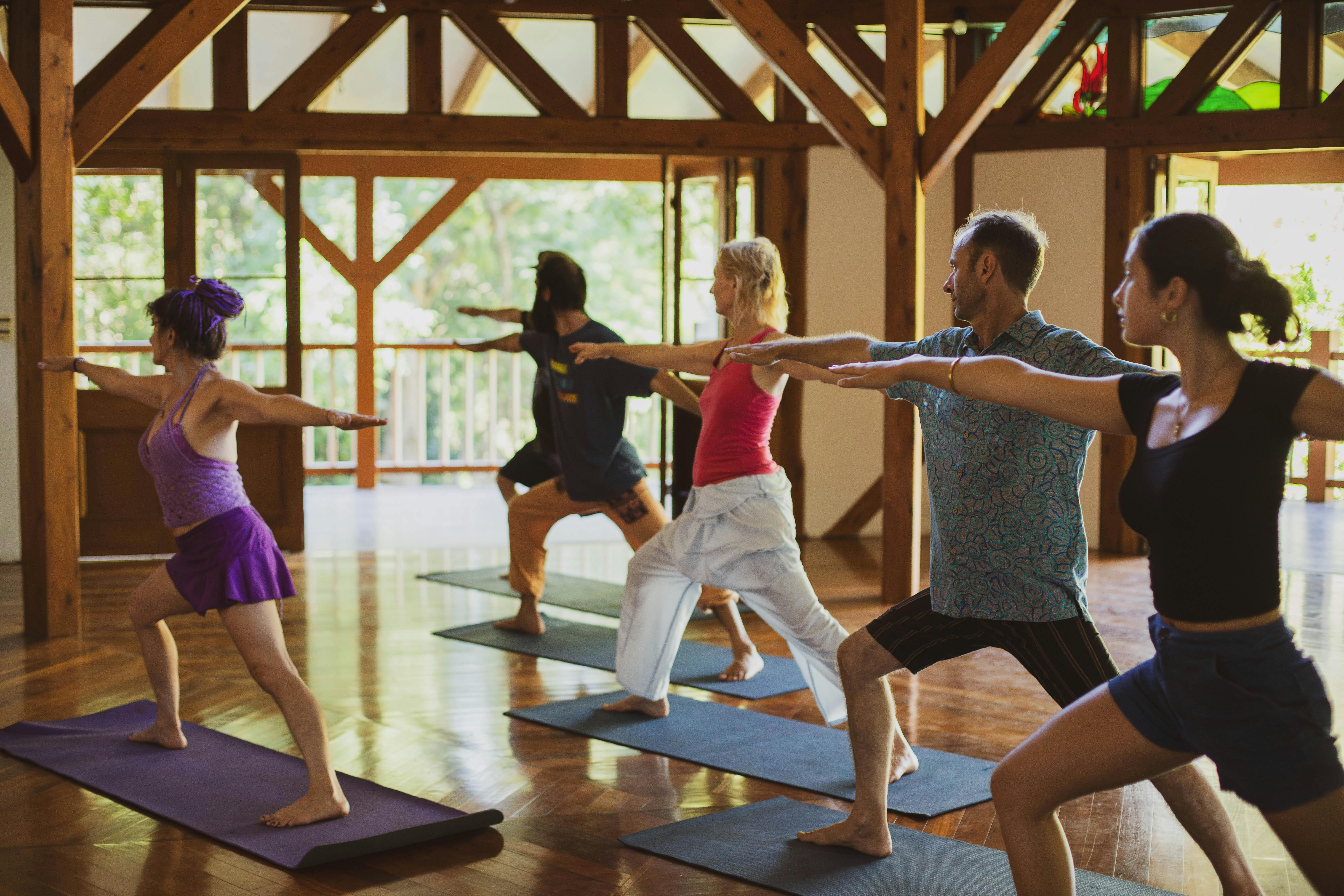 Weekly yoga sessions