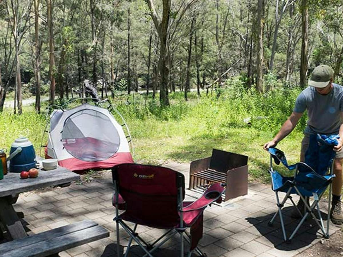 Halls Peak campground in Oxley Wild Rivers National Park. Photo: Leah Pippos &copy; DPIE