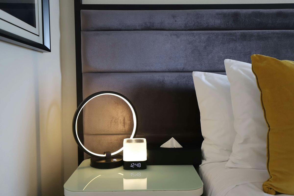 In-Room Bluetooth Speaker & LED Lamp