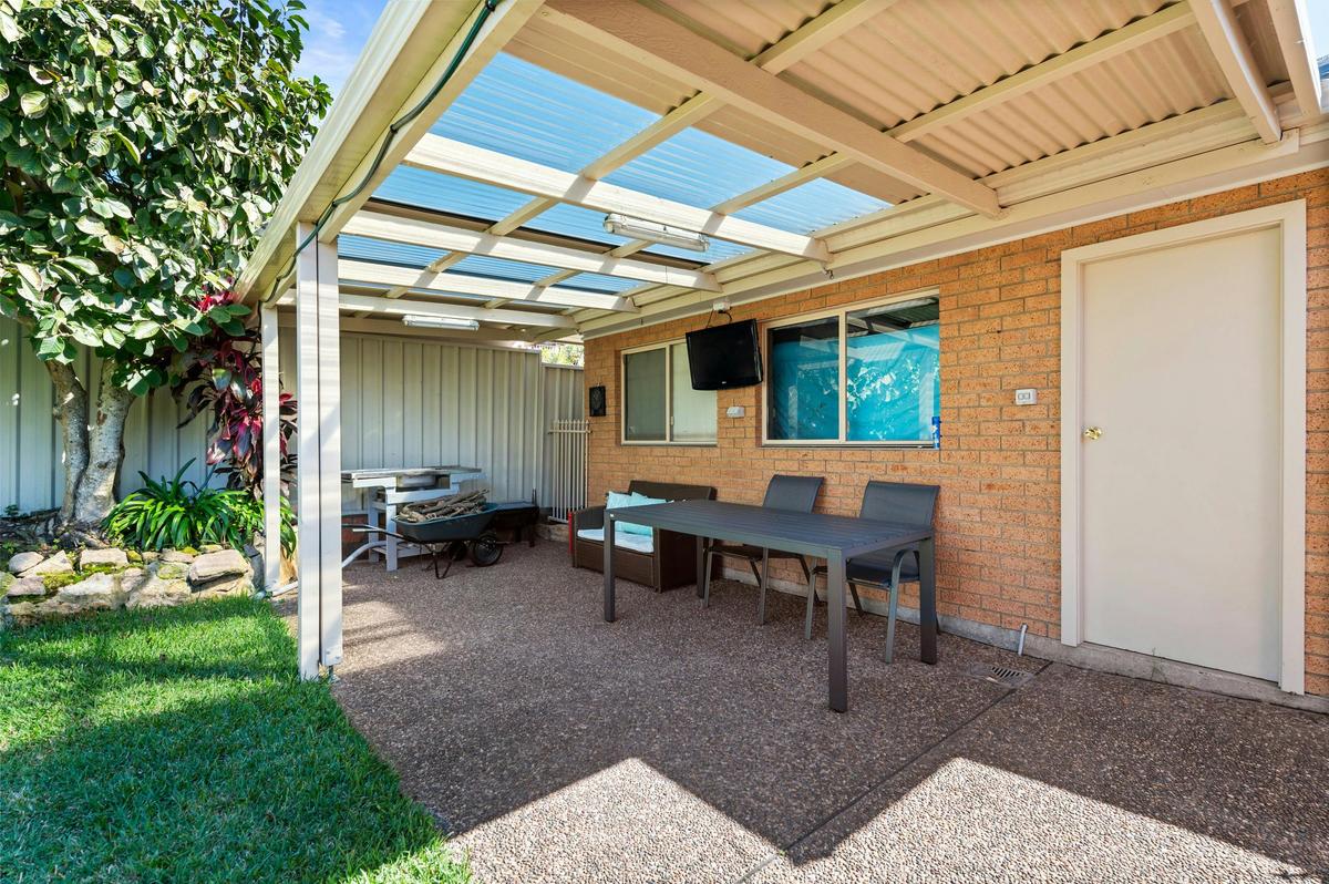 outdoor dining area
