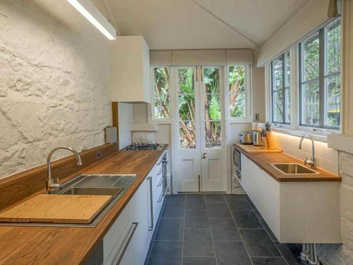 Gardeners Cottage kitchen, Sydney Harbour National Park. Photo: John Spencer/DPIE