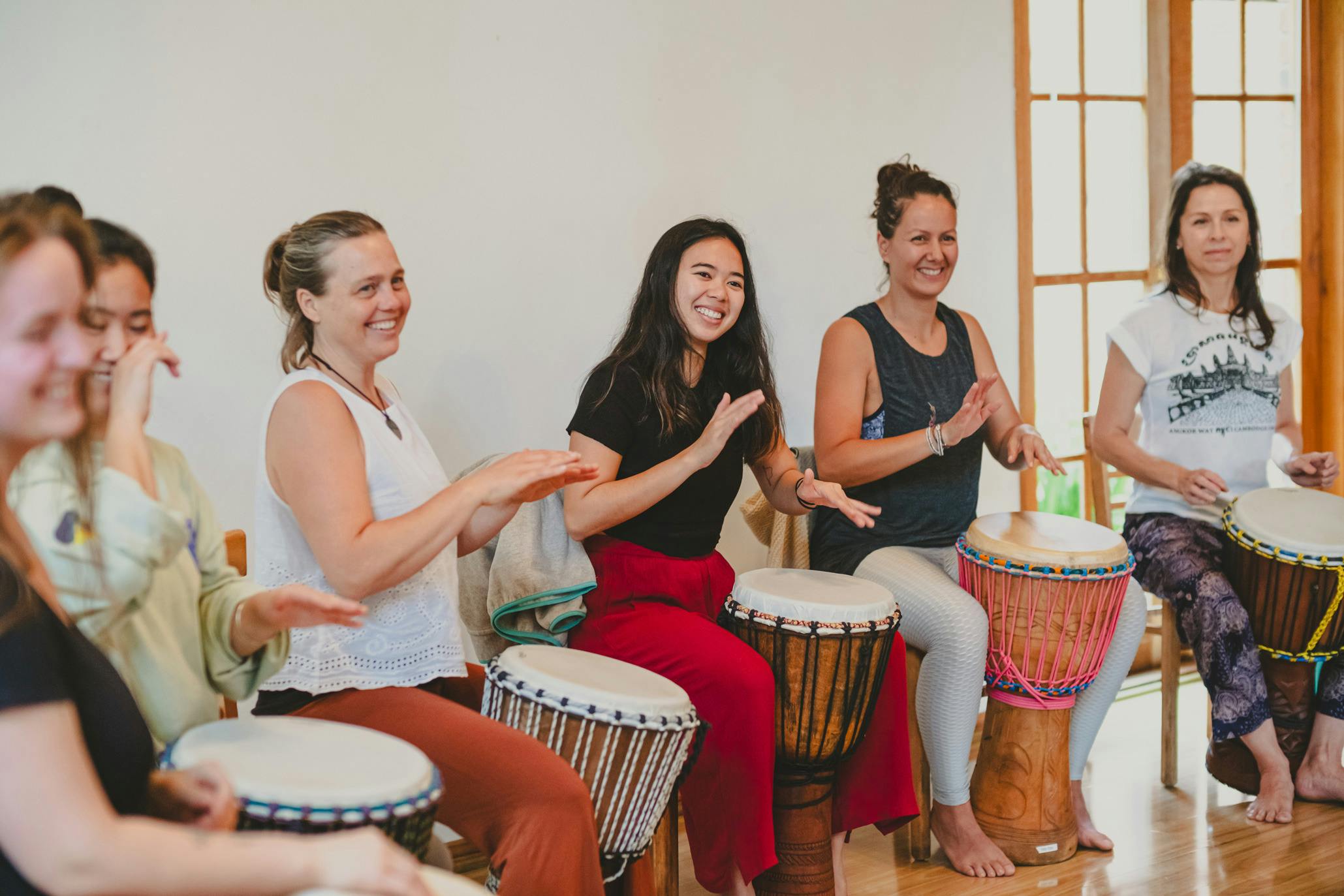 Drumming-Happy-Buddha-Retreats