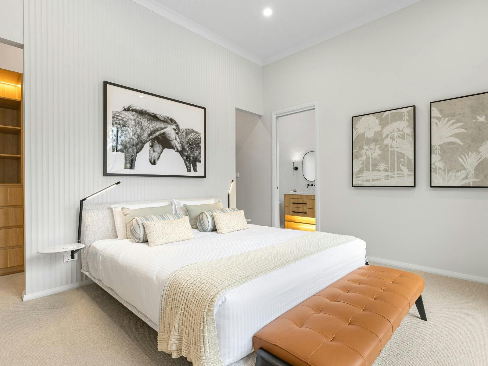 Fore Seasons master bedroom in the Hunter Valley
